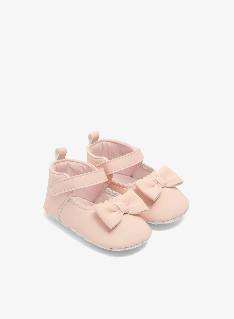 ماتلان حذاء باليه وردي بفيونكة للأطفال